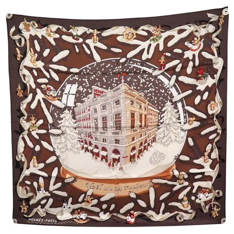 hermes christmas scarf